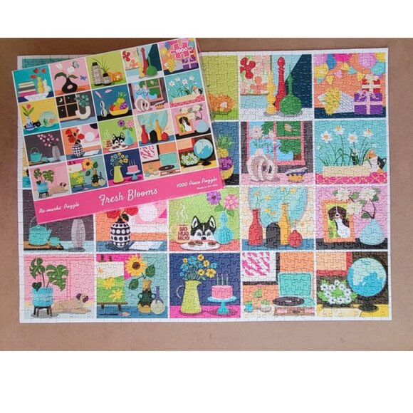 FRESH BLOOMS by Re-marks JIGSAW PUZZLE 1000 pieces - Picture 5 of 8